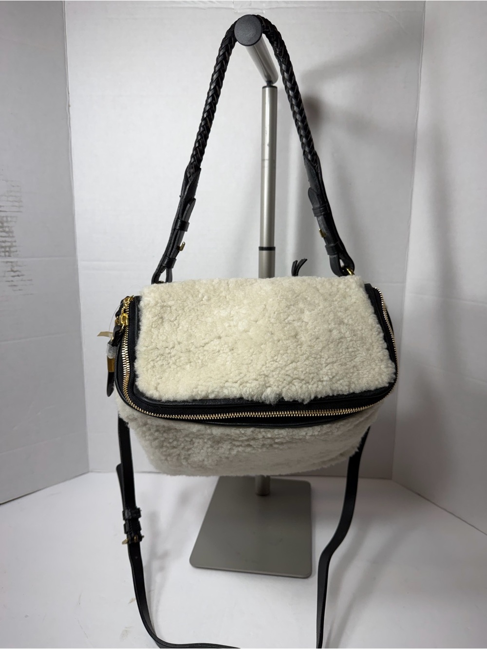 NWT Mini Rough Night Crossbody in with Shearling by Kempton & Co. $450